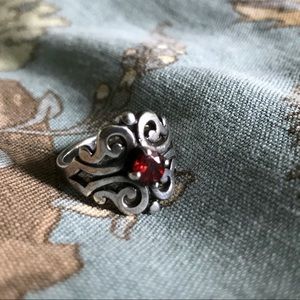 James Avery Spanish Lace Ring with Garnet